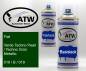 Preview: Fiat, Verde Techno Pearl / Techno Grün Metallic, 019 / B / 019: 400ml Sprühdose + 400ml Klarlack - Set, von ATW Autoteile West.